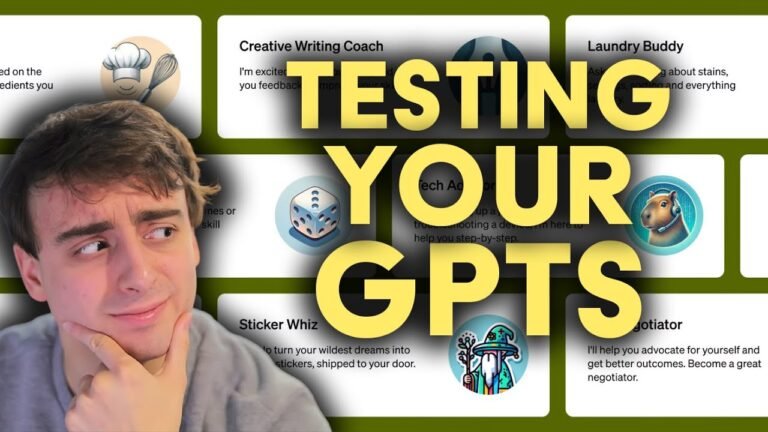 Building & Testing YOUR Open AI GPTs!
