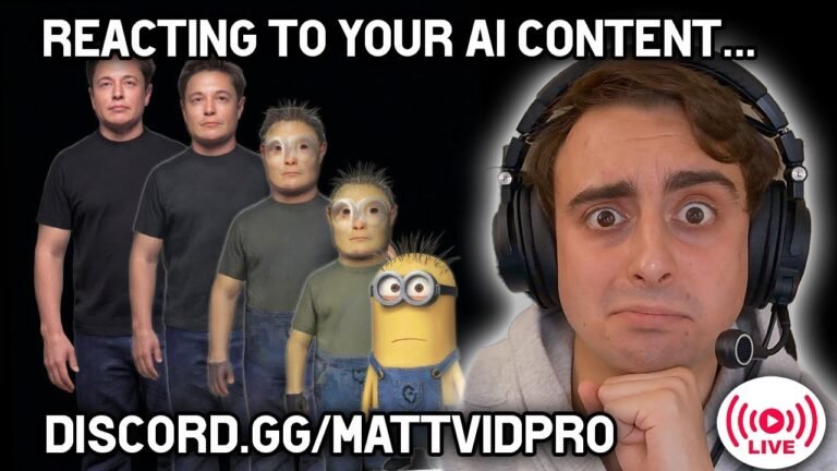 Reacting to your AI Generated Content LIVE