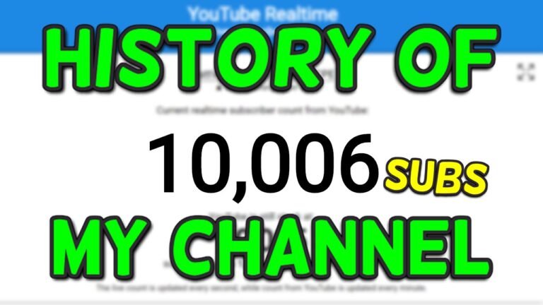 10k Special – History of My Channel