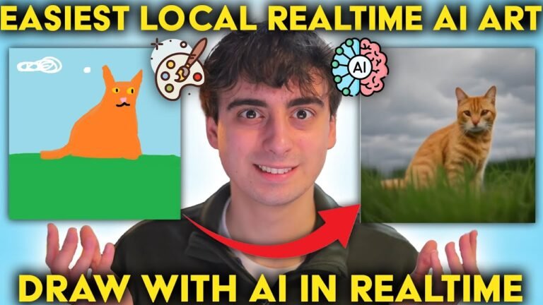 Realtime AI Generation Local Install Guide (AI Drawing) for FREE on your PC!