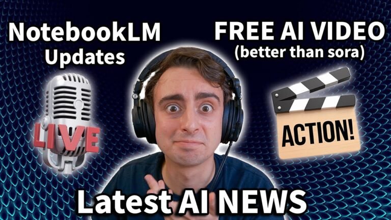 AI News Just Landed! – Free AI Video, NotebookLM Update, & Open AI Singularity